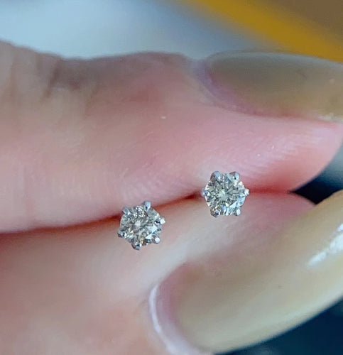 Dainty Diamond Earrings