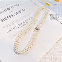 Load image into Gallery viewer, Twin Layer Pearl Choker Necklace