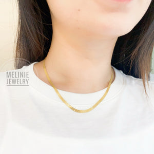 Lace Snake 18K Gold Necklace