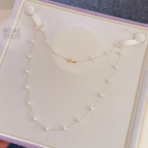 Delightful Pearl 18K Gold Necklace