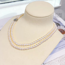 Load image into Gallery viewer, Twin Layer Pearl Choker Necklace