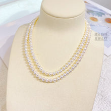 Load image into Gallery viewer, Twin Layer Pearl Choker Necklace