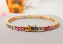 Load image into Gallery viewer, 美億年珠寶 18K金 寶石手鐲 手鏈 Melinie Jewelry 18K Gold Gemstome Gem bangle bracelet