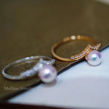 Load image into Gallery viewer, Victoria Diamond Akoya Ring