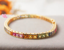 Load image into Gallery viewer, 美億年珠寶 18K金 寶石手鐲 手鏈 Melinie Jewelry 18K Gold Gemstome Gem bangle bracelet