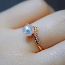 Load image into Gallery viewer, Victoria Diamond Akoya Ring