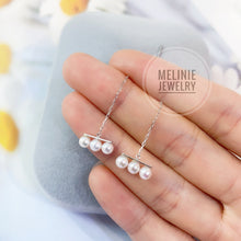 Load image into Gallery viewer, Tri-Baby Akoya 18K Long Ear Line