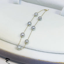 Load image into Gallery viewer, Aster - Blue Rose Baby Akoya 18K Gold Bracelet PB0029