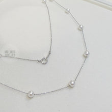 Load image into Gallery viewer, Baby Akoya Sai Rinn 彩凜珠 All Starry 18K Necklace PN0128