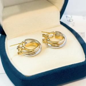 SHINE Luna & Sol 18K Gold Earrings GE0137