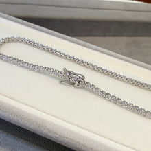 Load image into Gallery viewer, Three-Prong Setting Lab Grown Diamond Tennis Bracelet 18K Gold AS0671