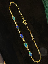 Load image into Gallery viewer, Lumina Opal Gemstones with Diamonds 18K Gold Bracelet GB0102