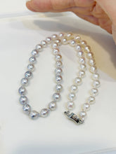 Load image into Gallery viewer, Trilogy of Blue 三境藍 Akoya Baroque Necklace PN0135