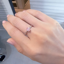 Load image into Gallery viewer, Cherry Blossom Pink Lab Grown Diamond 18K Gold Ring A0593