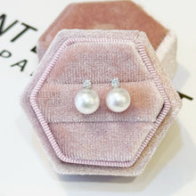 Load image into Gallery viewer, Mini Princess Diana Akoya Natural Diamond 18K Gold Earrings AS0199