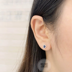 Two-Way Blue Sapphire Diamond Earrings w/ Akoya Jacket