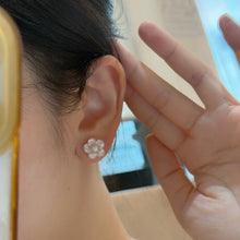 Load image into Gallery viewer, Pink Mother of Pearl Sakura Earrings Jacket AS0709