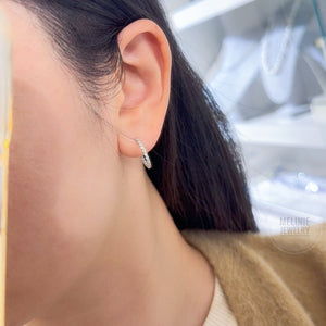 Two-Sided Eternity Diamond Hoops GE0123