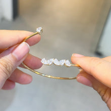 Load image into Gallery viewer, Victoria Soft 18K Gold Lab Grown Diamond Bangle AS0675