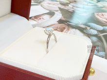 Load image into Gallery viewer, Pillow Lumiere Cushion Cut Lab Grown Diamond 18K White Gold Ring AS0588