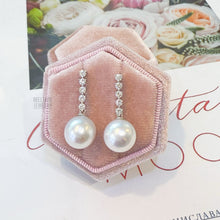 Load image into Gallery viewer, Soleil Baroque Australian Pearl Lab-Grown Diamond 18K Gold Earrings AS0621