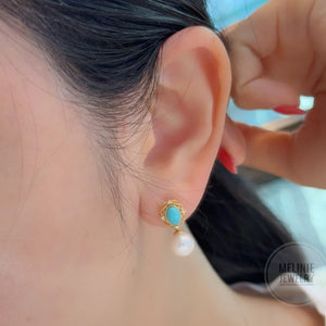 Two-Way Lace Lumen Duo Akoya Earrings AS0558