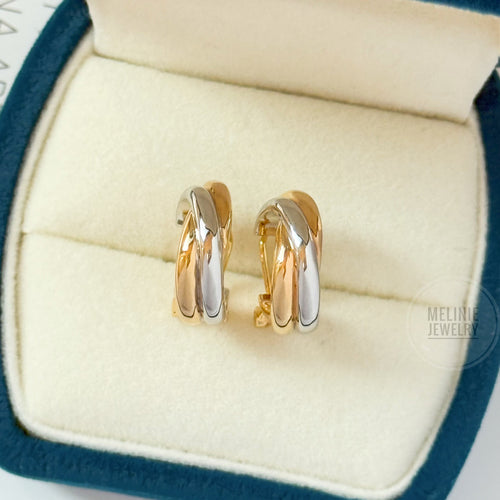 SHINE Luna & Sol 18K Gold Earrings GE0137