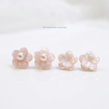 Load image into Gallery viewer, Pink Mother of Pearl Sakura Earrings Jacket AS0709