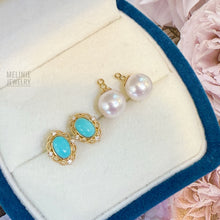 Load image into Gallery viewer, Two-Way Lace Lumen Duo Akoya Earrings AS0558