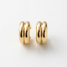 Load image into Gallery viewer, Donut 18K Gold Earrings GE0175