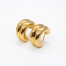 Load image into Gallery viewer, Donut 18K Gold Earrings GE0175
