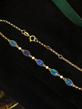 Load image into Gallery viewer, Lumina Opal Gemstones with Diamonds 18K Gold Bracelet GB0102