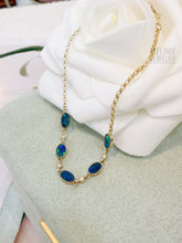 Load image into Gallery viewer, Lumina Opal Gemstones with Diamonds 18K Gold Bracelet GB0102
