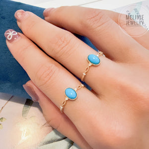 Turquoise Sonata Diamond 18K Ring GR0106