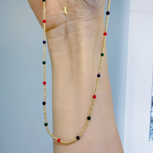 Load image into Gallery viewer, Maya Rainbow Enamel 18K Gold Palette Necklace GN0153