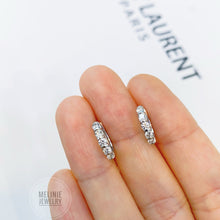 Load image into Gallery viewer, Classic Diamond French Earhoops 18K Gold GE0065