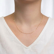 Load image into Gallery viewer, Kissy Fish 18k Gold Sparkle Necklace GN0163