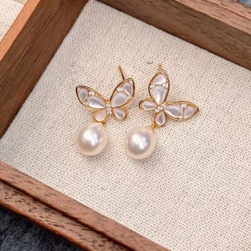Mother of Pearl Butterfly Earrings