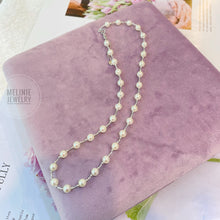 Load image into Gallery viewer, All Starry Akoya Pearl 18K Gold Necklace MN0012