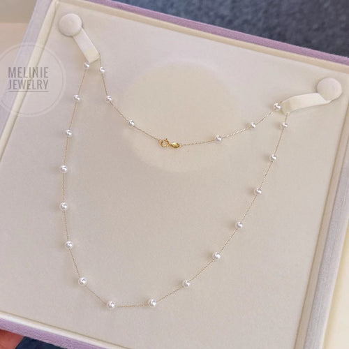 Delightful Pearl 18K Gold Necklace