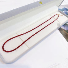 Load image into Gallery viewer, Ruby Necklace w/ 18K Gold Necklace