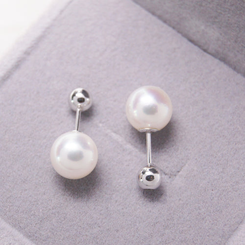 美億年珠寶 Melinie Jewelry Co 珍珠耳環 耳釘 natural pearl earrings 鑽石 diamond Akoya