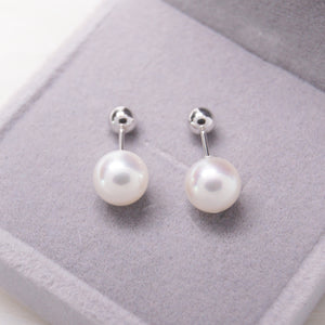 美億年珠寶 Melinie Jewelry Co 珍珠耳環 耳釘 natural pearl earrings 鑽石 diamond Akoya