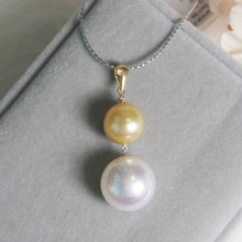 Load image into Gallery viewer, melinie jewelry south sea pearls 18k gold pendant 美億年珠寶 南洋金珠 澳洲白珠 18K金吊墜 頸鏈項鍊