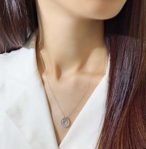鑽石 項鍊 頸鏈 K金 美億年珠寶 diamond pendant necklace 18K gold melinie jewelry