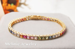 美億年珠寶 18K金 寶石手鐲 手鏈 Melinie Jewelry 18K Gold Gemstome Gem bangle bracelet
