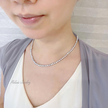 Load image into Gallery viewer, Baroque Blue Baby Akoya 18K Necklace