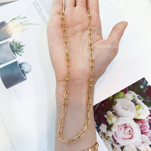 Load image into Gallery viewer, Block Chain 18K Gold Necklace