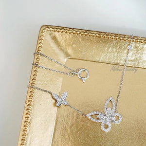 Twin-Butterfly Diamond Necklace