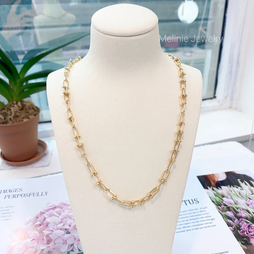 Block Chain 18K Gold Necklace